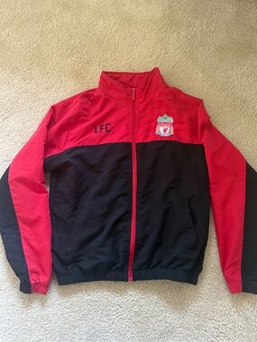 Preloved Official Liverpool FC (2017) Red & Black Track Jacket